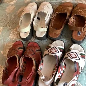 tribal sandals barely worn